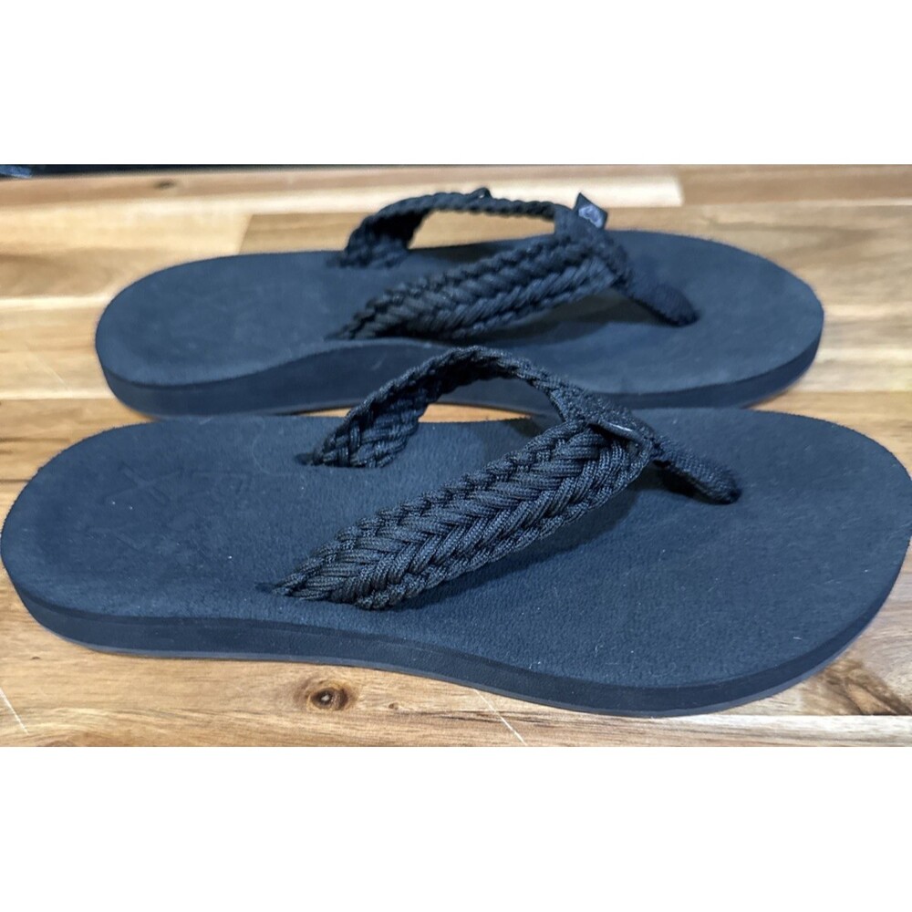 Roxy Womens Tidepool Sandals Flip Flops Size 5 Black NWOT - Picture 3 of 6